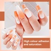 image:imageJODSONE 18ml Nude Airbrush Gel Nail Polish Fine Mist Nail No Dilution for Airbrush Nails Art Painting French Ombre Nail Art DesignsYLB020Orange