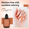 image:imageJODSONE 18ml Nude Airbrush Gel Nail Polish Fine Mist Nail No Dilution for Airbrush Nails Art Painting French Ombre Nail Art DesignsYLB020Orange