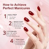 image:imageJODSONE 18ml Nude Jelly Gel Nail Polish Soak Off UV LED Art Manicure Salon DIY at Home Gift for WomenJelly Burgundy