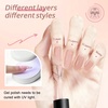 image:imageJODSONE 18ml Nude Jelly Gel Nail Polish Soak Off UV LED Art Manicure Salon DIY at Home Gift for WomenJelly Nude