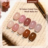 image:imageJODSONE 20 Glitter Color Gel Nail Polish Kit 3 Bottles of No Wipe Base Coat Glossy and Matte Top Coat Gel Polish Set High Shine Gorgeous10COLORBuilder GelBG