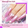 image:imageJODSONE 20 Glitter Color Gel Nail Polish Kit 3 Bottles of No Wipe Base Coat Glossy and Matte Top Coat Gel Polish Set High Shine Gorgeous20color set 10