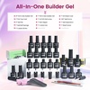 image:imageJODSONE 20 Glitter Color Gel Nail Polish Kit 3 Bottles of No Wipe Base Coat Glossy and Matte Top Coat Gel Polish Set High Shine Gorgeous20colorBGkit
