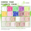 image:imageJODSONE 20 Glitter Color Gel Nail Polish Kit 3 Bottles of No Wipe Base Coat Glossy and Matte Top Coat Gel Polish Set High Shine Gorgeous20colorBGset