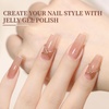 image:imageJODSONE 20 Glitter Color Gel Nail Polish Kit 3 Bottles of No Wipe Base Coat Glossy and Matte Top Coat Gel Polish Set High Shine Gorgeous20colorJellyset