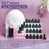 image:imageJODSONE 23 PCS Gel Nail Polish Set with Base Glossy and Matte Top Coat Multicolored Gel Nail Long Lasting Suitable for All Seasons20KITSUN1G01A