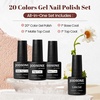 image:imageJODSONE 23 PCS Gel Nail Polish Set with Base Glossy and Matte Top Coat Multicolored Gel Nail Long Lasting Suitable for All Seasons20SET01A