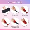 image:imageJODSONE 23 PCS Gel Nail Polish Set with Base Glossy and Matte Top Coat Multicolored Gel Nail Long Lasting Suitable for All Seasons32COLOORKIT