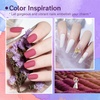 image:imageJODSONE 23 PCS Gel Nail Polish Set with Base Glossy and Matte Top Coat Multicolored Gel Nail Long Lasting Suitable for All Seasons32KIT 1G 01A 107P