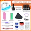 image:imageJODSONE 23 PCS Gel Nail Polish Set with Base Glossy and Matte Top Coat Multicolored Gel Nail Long Lasting Suitable for All Seasons32KITColor 8