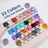 image:imageJODSONE 23 PCS Gel Nail Polish Set with Base Glossy and Matte Top Coat Multicolored Gel Nail Long Lasting Suitable for All Seasons32KITM5MJelly