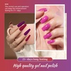 image:imageJODSONE 23 PCS Gel Nail Polish Set with Base Glossy and Matte Top Coat Multicolored Gel Nail Long Lasting Suitable for All Seasonsgel color 05