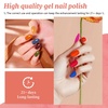 image:imageJODSONE 23 PCS Gel Nail Polish Set with Base Glossy and Matte Top Coat Multicolored Gel Nail Long Lasting Suitable for All Seasonsrainbow candy a01