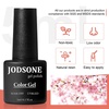 image:imageJODSONE 23 PCS Gel Nail Polish Set with Base Glossy and Matte Top Coat Multicolored Gel Nail Long Lasting Suitable for All Seasonsrainbow candy a01