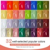 image:imageJODSONE 23 PCS Gel Nail Polish Set with Base Glossy and Matte Top Coat Multicolored Gel Nail Long Lasting Suitable for All Seasonsrainbow candy a01