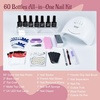 image:imageJODSONE 32 Colors Gel Nail Polish Kit with Base Coat Matte Glitter Top Coat Soak Off Manicure Tools Manicure Salon DIY at HomeB10