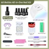 image:imageJODSONE 32 Colors Gel Nail Polish Kit with Base Coat Matte Glitter Top Coat Soak Off Manicure Tools Manicure Salon DIY at HomeB16