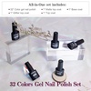 image:imageJODSONE 32 Colors Gel Nail Polish Kit with Base Coat Matte Glitter Top Coat Soak Off Manicure Tools Manicure Salon DIY at HomeB20