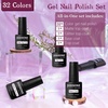 image:imageJODSONE 32 Colors Gel Nail Polish Kit with Base Coat Matte Glitter Top Coat Soak Off Manicure Tools Manicure Salon DIY at HomeB25