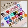 image:imageJODSONE 32 Colors Gel Nail Polish Kit with Base Coat Matte Glitter Top Coat Soak Off Manicure Tools Manicure Salon DIY at HomeB28