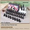image:imageJODSONE 32 Colors Gel Nail Polish Kit with Base Coat Matte Glitter Top Coat Soak Off Manicure Tools Manicure Salon DIY at HomeB28