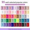 image:imageJODSONE 32 Colors Gel Nail Polish Kit with Base Coat Matte Glitter Top Coat Soak Off Manicure Tools Manicure Salon DIY at HomeB33