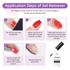 image:imageJODSONE 3Pcs 10ml Top and Base Coat Gel Nail Remover Set Gel Nail Remover for Quick and Easy at Home Removal U V Light Curing RequiredR0007