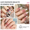 image:imageJODSONE 3Pcs 165ml Top Coat And Base Coat Set with Blooming Gel No Wipe Top Coat Base Blooming Gel for Spreading Effect Print Nail Painting Need U V Lamp Cured100ML Blooming Gel Refill