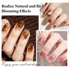image:imageJODSONE 3Pcs 165ml Top Coat And Base Coat Set with Blooming Gel No Wipe Top Coat Base Blooming Gel for Spreading Effect Print Nail Painting Need U V Lamp Cured100ML Blooming Gel Refill