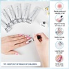 image:imageJODSONE 3Pcs 165ml Top Coat And Base Coat Set with Blooming Gel No Wipe Top Coat Base Blooming Gel for Spreading Effect Print Nail Painting Need U V Lamp Cured10pcs 10g blooming gel refill