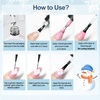 image:imageJODSONE 3Pcs 165ml Top Coat And Base Coat Set with Blooming Gel No Wipe Top Coat Base Blooming Gel for Spreading Effect Print Nail Painting Need U V Lamp Cured10pcs 10g blooming gel refill
