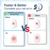 image:imageJODSONE 3Pcs 165ml Top Coat And Base Coat Set with Blooming Gel No Wipe Top Coat Base Blooming Gel for Spreading Effect Print Nail Painting Need U V Lamp Cured10pcs 10g blooming gel refill