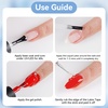 image:imageJODSONE 3Pcs 165ml Top Coat and Base Coat Set with Gel Nail Remover No Wipe Top Coat Base Need U V Lamp Cured Gel Nail Remover for Quick and Easy Removal At HomeGN013