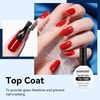 image:imageJODSONE 3Pcs 165ml Top Coat and Base Coat Set with Gel Nail Remover No Wipe Top Coat Base Need U V Lamp Cured Gel Nail Remover for Quick and Easy Removal At HomeGN008