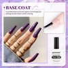 image:imageJODSONE 3Pcs 165ml Top Coat and Base Coat Set with Gel Nail Remover No Wipe Top Coat Base Need U V Lamp Cured Gel Nail Remover for Quick and Easy Removal At HomeGN002