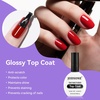 image:imageJODSONE 3Pcs 165ml Top Coat and Base Coat Set with Gel Nail Remover No Wipe Top Coat Base Need U V Lamp Cured Gel Nail Remover for Quick and Easy Removal At HomeGN001