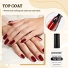image:imageJODSONE 3Pcs 165ml Top Coat and Base Coat Set with Gel Nail Remover No Wipe Top Coat Base Need U V Lamp Cured Gel Nail Remover for Quick and Easy Removal At HomeGN010