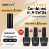 image:imageJODSONE 3Pcs 165ml Top Coat and Base Coat Set with Gel Nail Remover No Wipe Top Coat Base Need U V Lamp Cured Gel Nail Remover for Quick and Easy Removal At HomeGN015