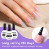 image:imageJODSONE 3Pcs 165ml Top Coat and Base Coat Set with Gel Nail Remover No Wipe Top Coat Base Need U V Lamp Cured Gel Nail Remover for Quick and Easy Removal At HomeGN001