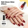 image:imageJODSONE 3Pcs 165ml Top Coat and Base Coat Set with Gel Nail Remover No Wipe Top Coat Base Need U V Lamp Cured Gel Nail Remover for Quick and Easy Removal At HomeGN007