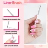 image:imageJODSONE 3pcs 10ml Base Top Coat Blooming Gel Set No Wipe for Gradient and Watercolor Nail Art Blooming Gel Creates Spreading Effects Requires U V Lamp CuringB002