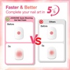 image:imageJODSONE 3pcs 10ml Base Top Coat Blooming Gel Set No Wipe for Gradient and Watercolor Nail Art Blooming Gel Creates Spreading Effects Requires U V Lamp CuringB002