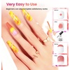 image:imageJODSONE 3pcs 10ml Base Top Coat Blooming Gel Set No Wipe for Gradient and Watercolor Nail Art Blooming Gel Creates Spreading Effects Requires U V Lamp CuringB003