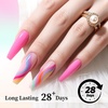 image:imageJODSONE 3pcs 10ml Base Top Coat Blooming Gel Set No Wipe for Gradient and Watercolor Nail Art Blooming Gel Creates Spreading Effects Requires U V Lamp CuringB004
