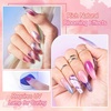 image:imageJODSONE 3pcs 10ml Base Top Coat Blooming Gel Set No Wipe for Gradient and Watercolor Nail Art Blooming Gel Creates Spreading Effects Requires U V Lamp CuringB002