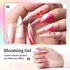 image:imageJODSONE 3pcs 10ml Base Top Coat Blooming Gel Set No Wipe for Gradient and Watercolor Nail Art Blooming Gel Creates Spreading Effects Requires U V Lamp CuringB004