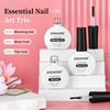 image:imageJODSONE 3pcs 10ml Base Top Coat Blooming Gel Set No Wipe for Gradient and Watercolor Nail Art Blooming Gel Creates Spreading Effects Requires U V Lamp CuringB004
