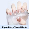 image:imageJODSONE 4 Bottle 10ML Nail Primer Base Coat Top Coat and Builder Gel Glossy Durable Long Lasting Gift for Girls at Home Salon Design2pcs Top coat