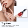 image:imageJODSONE 4 Bottle 10ML Nail Primer Base Coat Top Coat and Builder Gel Glossy Durable Long Lasting Gift for Girls at Home Salon Design2pcs Top coat