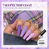 image:imageJODSONE 4 Bottle 10ML Nail Primer Base Coat Top Coat and Builder Gel Glossy Durable Long Lasting Gift for Girls at Home Salon Design3pcs Top and Base coat  Matte Top Coat
